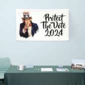 Bescherm de stemming 2024 spandoek (Beurs)