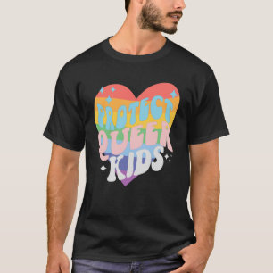 Bescherm de Trans-Kinder Queer Transpride-kleuren T-shirt