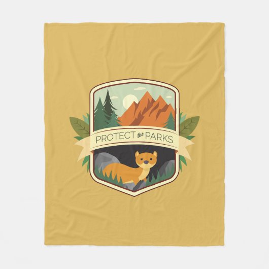 Bescherm de Wezel van de Parken Fleece Deken (Voorkant)