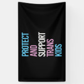 Bescherm en steun trans-Kinder Spandoek (Verticaal)