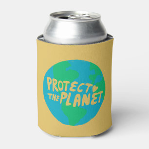 BESCHERM HET PLANET ZORG AARDE Eco Green Blikjeskoeler