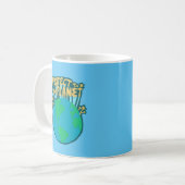 BESCHERM HET PLANET ZORG AARDE Eco Green Koffiemok (Voorkant links)