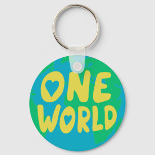 BESCHERM HET PLANET ZORG AARDE Eco Green Sleutelhanger