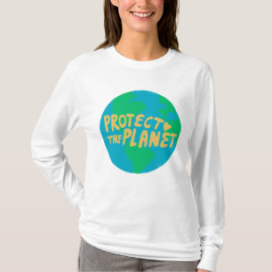 BESCHERM HET PLANET ZORG AARDE Eco Green T-shirt