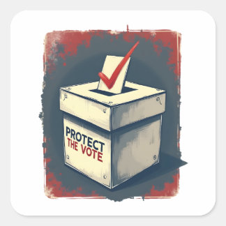 Bescherm het Stemrecht Vierkante Sticker