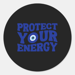 Bescherm Je Energie Boze Oog Spiritueel Positieve Ronde Sticker