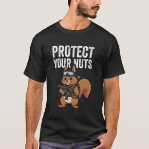 Bescherm je noten Eekhoorn T-shirt Grappige eekhoo