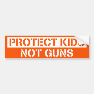 Bescherm Kinder Pistolen Pistool Hervorming Bumpersticker