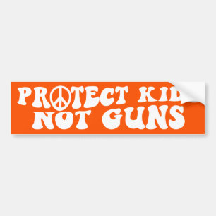 Bescherm Kinder Pistolen Pistool Hervorming Bumpersticker