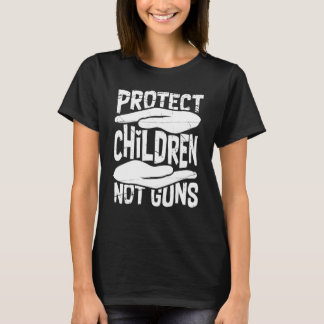 Bescherm kinderen Geen Pistolen Draag Oranje dag T-shirt