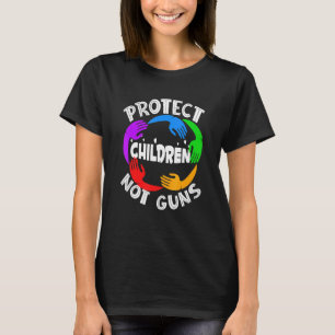 Bescherm kinderen zonder Pistolen Sinaasappel T-shirt