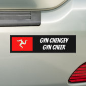 Bescherm Manx Gaelic Bumpersticker (Op auto)