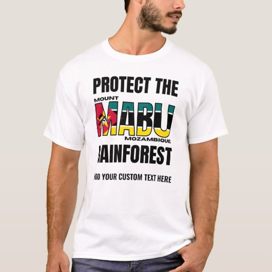 Bescherm MOUNT MABU RAINFOREST Custom Earth Day T-shirt (Voorkant)