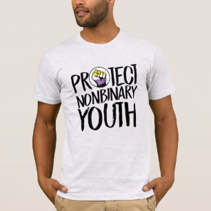 Bescherm niet-binaire jongeren t-shirt