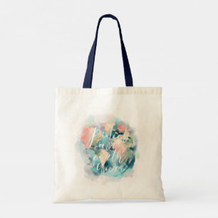 Bescherm onze Aarde Aura-Waterverf om onze planeet Tote Bag
