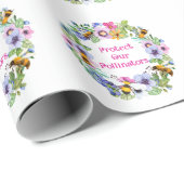 Bescherm onze bestuivers bijenbloemen cadeaupapier (Rol Hoek)