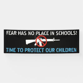Bescherm onze kinderantiPistool-banner Spandoek