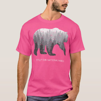 Bescherm onze nationale parken Alt Us Hiking Campi T-shirt