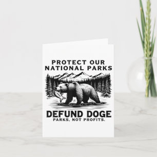 Bescherm onze nationale parken Defund Doge Parks N Kaart