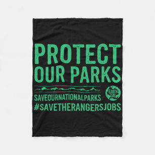 Bescherm onze parken Red onze nationale parken Ear Fleece Deken