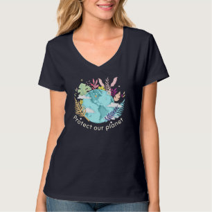 Bescherm onze planeet - Dag van de Aarde (Schetkig T-shirt