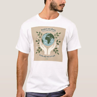 Bescherm onze planeet, het is de enige die we hebb t-shirt