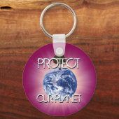 Bescherm onze planeet sleutelhanger (Voorkant)