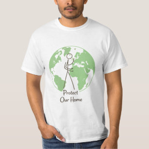 "Bescherm onze thuis" Earth T-shirt Milieu Co