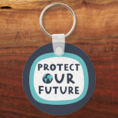 Bescherm onze toekomst sleutelhanger (Voorkant)