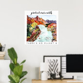 BESCHERM ONZE Waterverf VAN HET nationale park AAR Poster (Thuiskantoor)