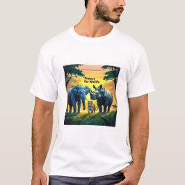 "Bescherm onze wilde dieren" - Een oproep tot beho T-shirt