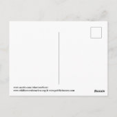 Bescherm onze wilde paarden briefkaart (Achterkant)