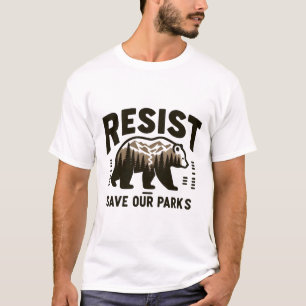 Bescherm openbare gronden - Retro Beer "Resist" Gr T-shirt