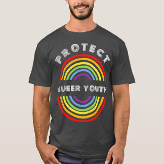 Bescherm Queer Jeugd Pride LGBT LGBTQ T LGBT Steun T-shirt