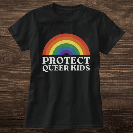 Bescherm Queer Kinder Rainbow Pride Statement T-shirt
