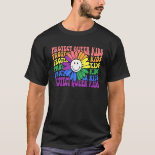 Bescherm Queer Kinder regenboog LGBT Pride Flag Sa T-shirt