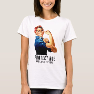 Bescherm Roe v Wade Rosie de klinknagel retro cust T-shirt