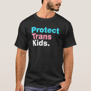 Bescherm trans - Kind lgbt - ondersteuning lgbt Pr T-shirt