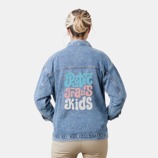 Bescherm Trans Kinder denim jas Denim Jacket (Model)
