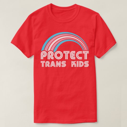 Bescherm Trans Kinder LGBT Pride LGBTQ Pride Maand T-shirt (Design voorkant)