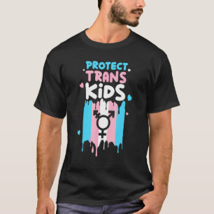 Bescherm Trans Kinder Transgender Flag Pride LGBT T-shirt