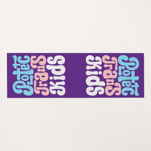 Bescherm Trans-Kinder Yoga Mat (Achterkant (horizontaal))