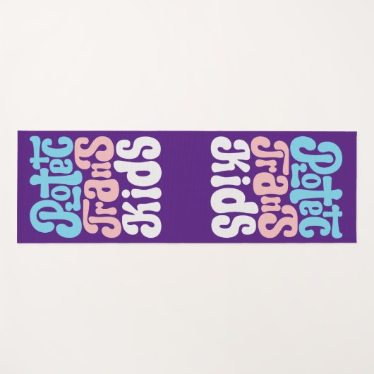 Bescherm Trans-Kinder Yoga Mat (Voorkant (horizontaal))