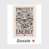 Bescherm uw energie hekserige esthetiek sticker (Vel)