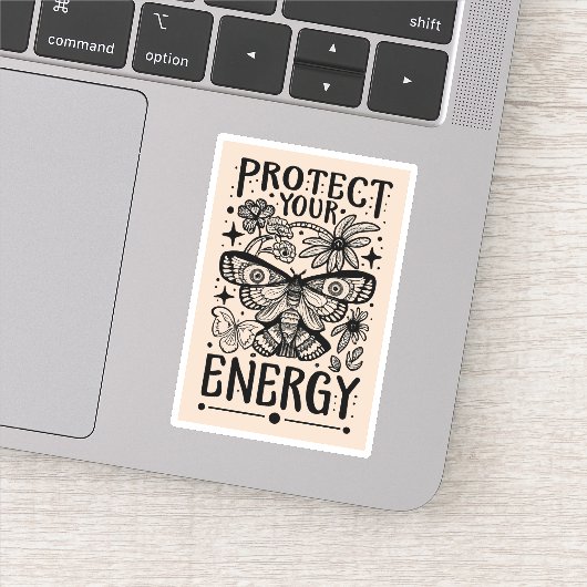 Bescherm uw energie hekserige esthetiek sticker (Detail)