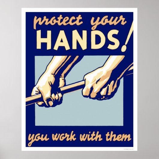 Bescherm Uw Handen 1936 WPA Poster (Voorkant)