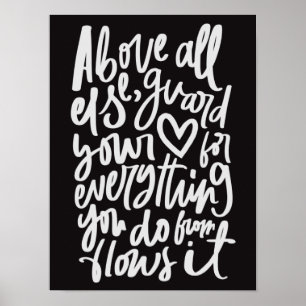 Bescherm uw Poster Bijbelscripts voor harten