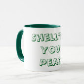 Bescherm uw vrede mok (Voorkant links)