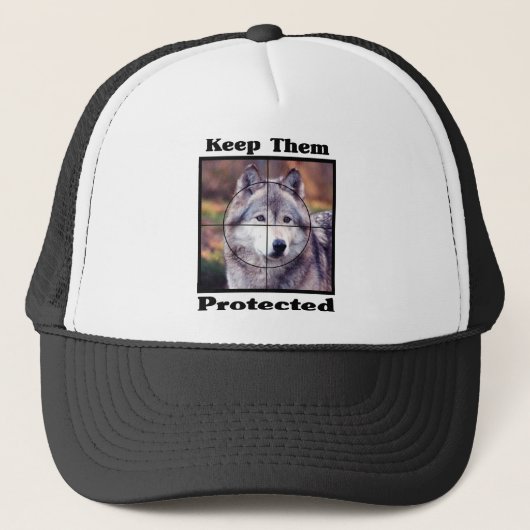 Bescherm ze - Wolf Trucker Pet (Voorkant)