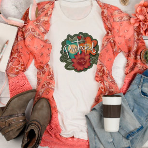 Beschermd Bold Floral Inspirivity T-shirt